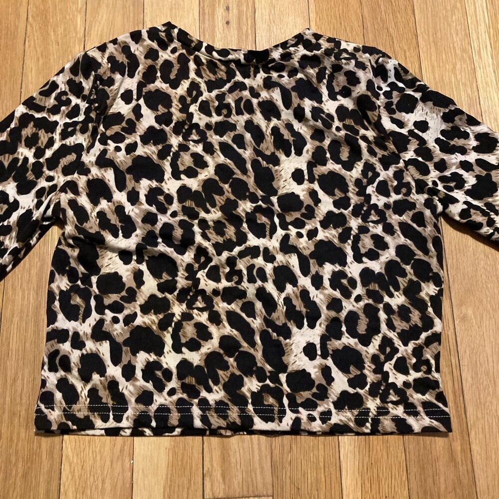 Cheetah Print Long Sleeve Top For Women (Size S) *Brand NEW*